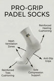 SVL Padel Socks with Grips x 3 Pairs - Unisex - One-Size (36-40 EU)