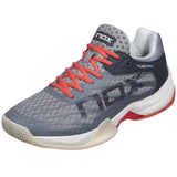 NOX AT10 Lux Series Padel Shoes - Cool Grey / Georgia Peach