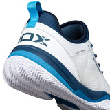 Nox NERBO White/Swedish Blue Padel Shoes (2025 Model)