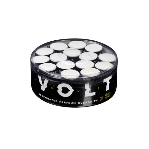 VOLT Premium Padel Overgrips - White (30 units / box)