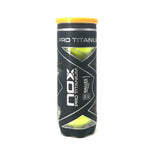 NOX Pro Titanium Padel Tennis Balls - Canister (3 balls)